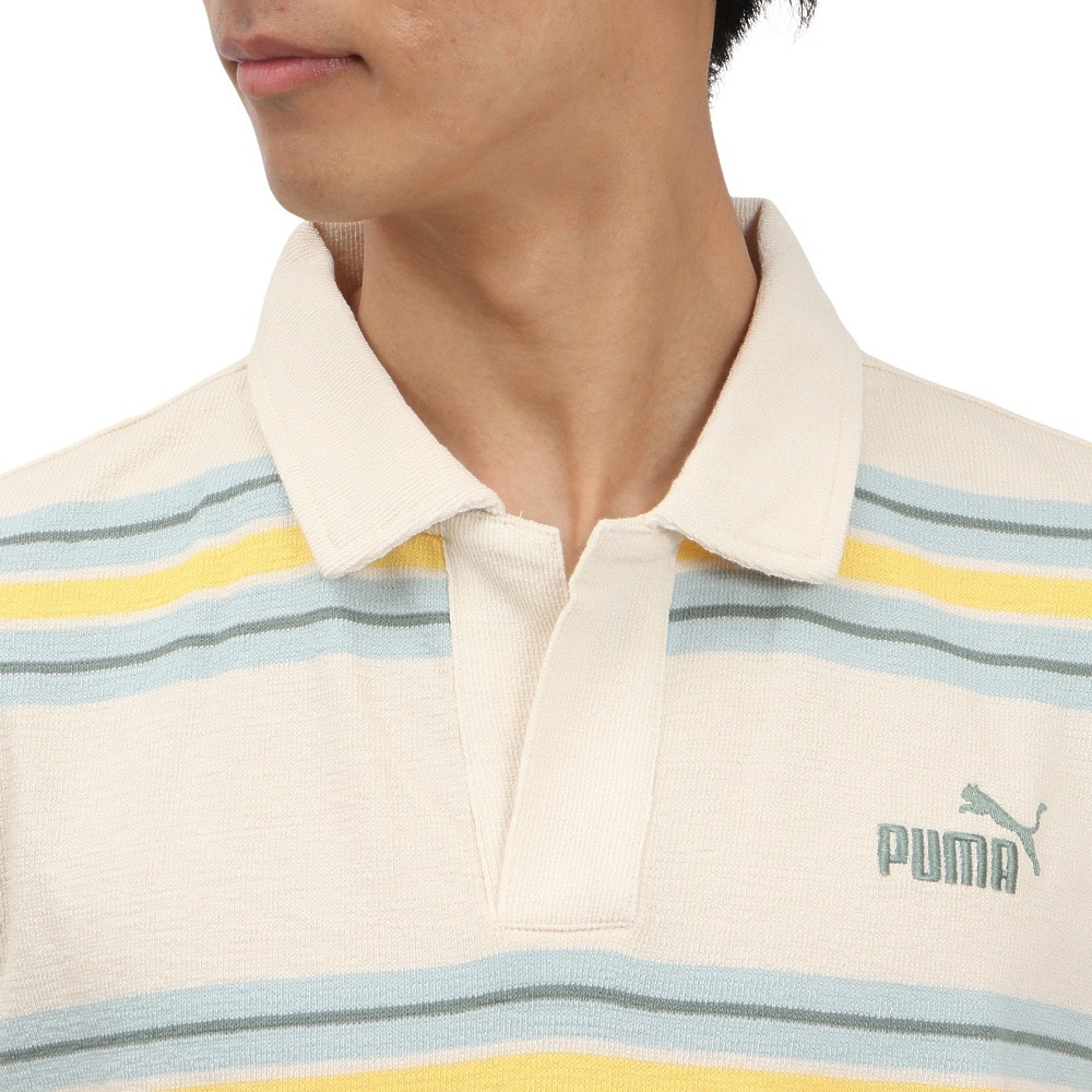 プーマ（PUMA）（メンズ）CORE HERITAGE 半袖 ポロシャツ 686855 87 BEG