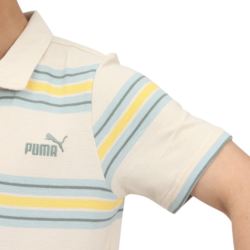 プーマ（PUMA）（メンズ）CORE HERITAGE 半袖 ポロシャツ 686855 87 BEG