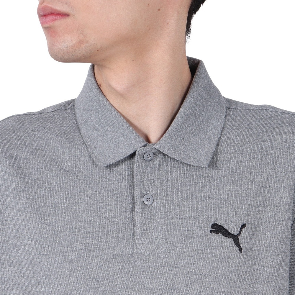 プーマ（PUMA）（メンズ）ESS ピケポロシャツ 687587 03 MGRY