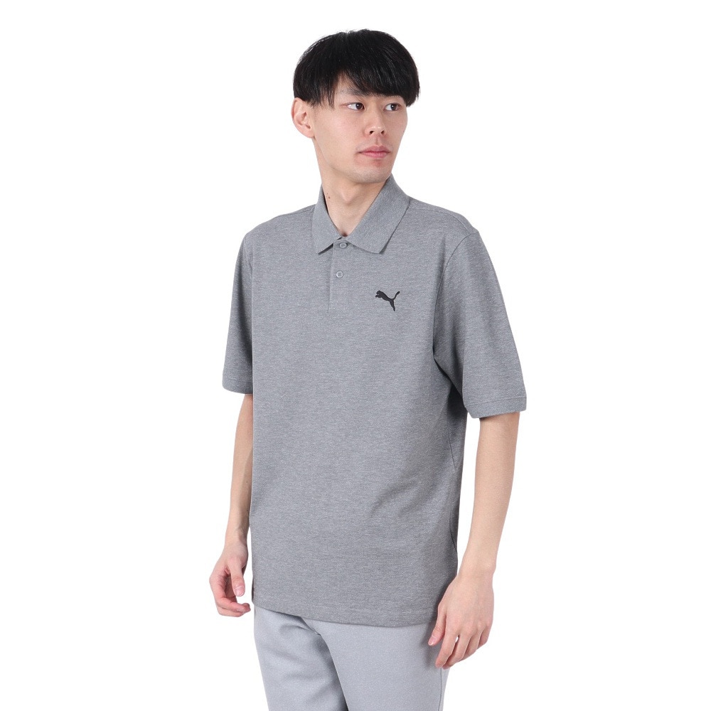 プーマ（PUMA）（メンズ）ESS ピケポロシャツ 687587 03 MGRY