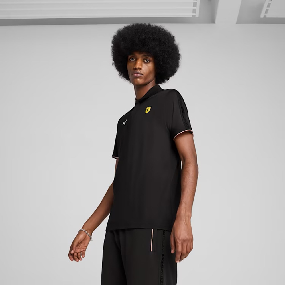 プーマ（PUMA）（メンズ）フェラーリ レース クラウドスパン 半袖 ポロシャツ 630185 01 BLK
