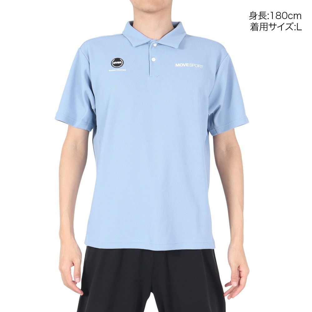 デサント（DESCENTE）（メンズ）SUNSCREEN 鬼鹿の子 バックロゴ ポロシャツ DMMXJA73 SA
