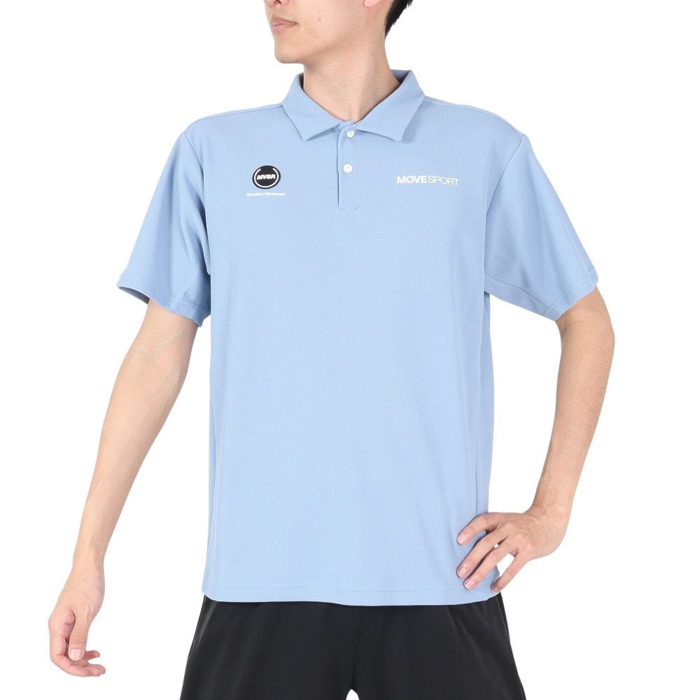 デサント（DESCENTE）（メンズ）SUNSCREEN 鬼鹿の子 バックロゴ ポロシャツ DMMXJA73 SA