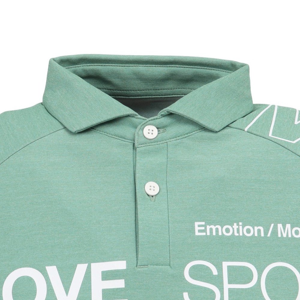 デサント（DESCENTE）（メンズ）SUNSCREEN ミニ鹿の子 ラグランスリーブポロシャツ ST5SHS01M GR01