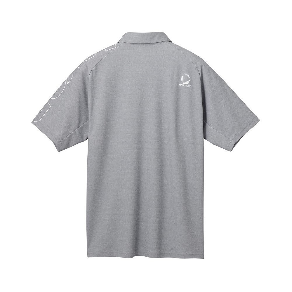 デサント（DESCENTE）（メンズ）SUNSCREEN ミニ鹿の子 ラグランスリーブポロシャツ ST5SHS01M GY01