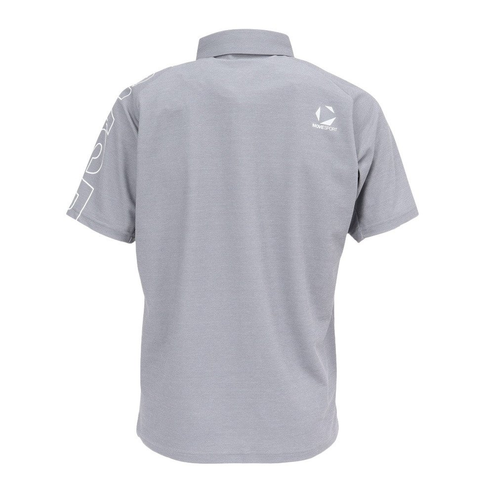 デサント（DESCENTE）（メンズ）SUNSCREEN ミニ鹿の子 ラグランスリーブポロシャツ ST5SHS01M GY01