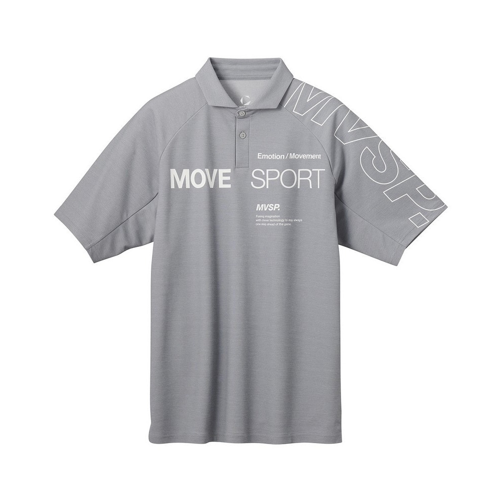 デサント（DESCENTE）（メンズ）SUNSCREEN ミニ鹿の子 ラグランスリーブポロシャツ ST5SHS01M GY01