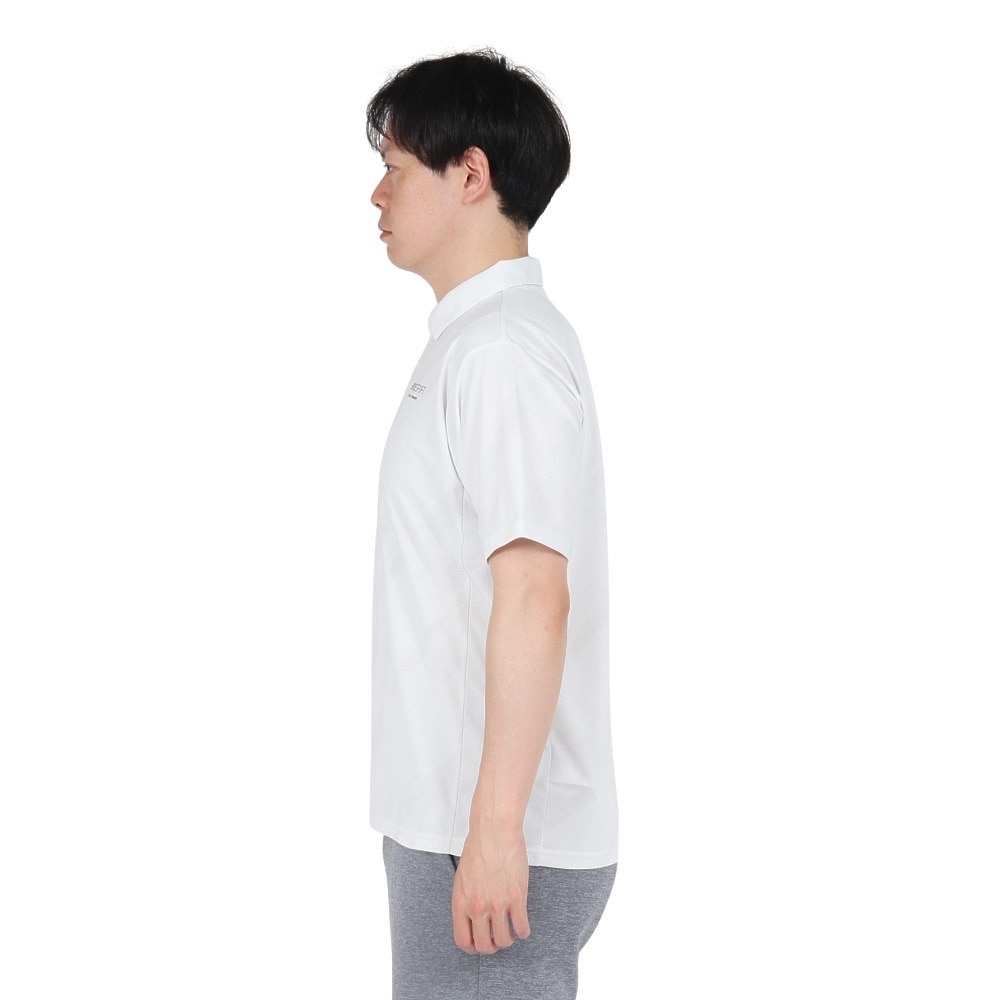 デサント（DESCENTE）（メンズ）SUNSCREEN ミニ鹿の子 総柄グラフィックポロシャツ ST5SHS02M WH00
