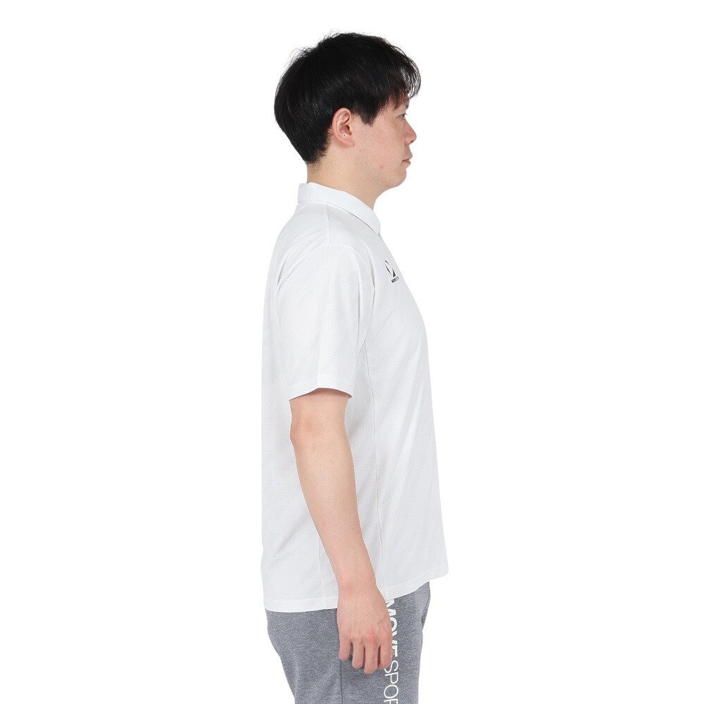 デサント（DESCENTE）（メンズ）SUNSCREEN ミニ鹿の子 総柄グラフィックポロシャツ ST5SHS02M WH00