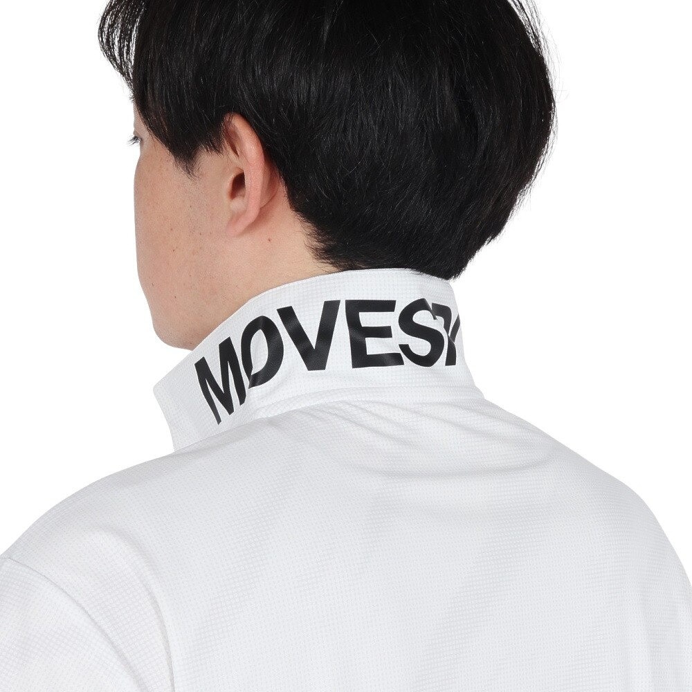デサント（DESCENTE）（メンズ）SUNSCREEN ミニ鹿の子 総柄グラフィックポロシャツ ST5SHS02M WH00