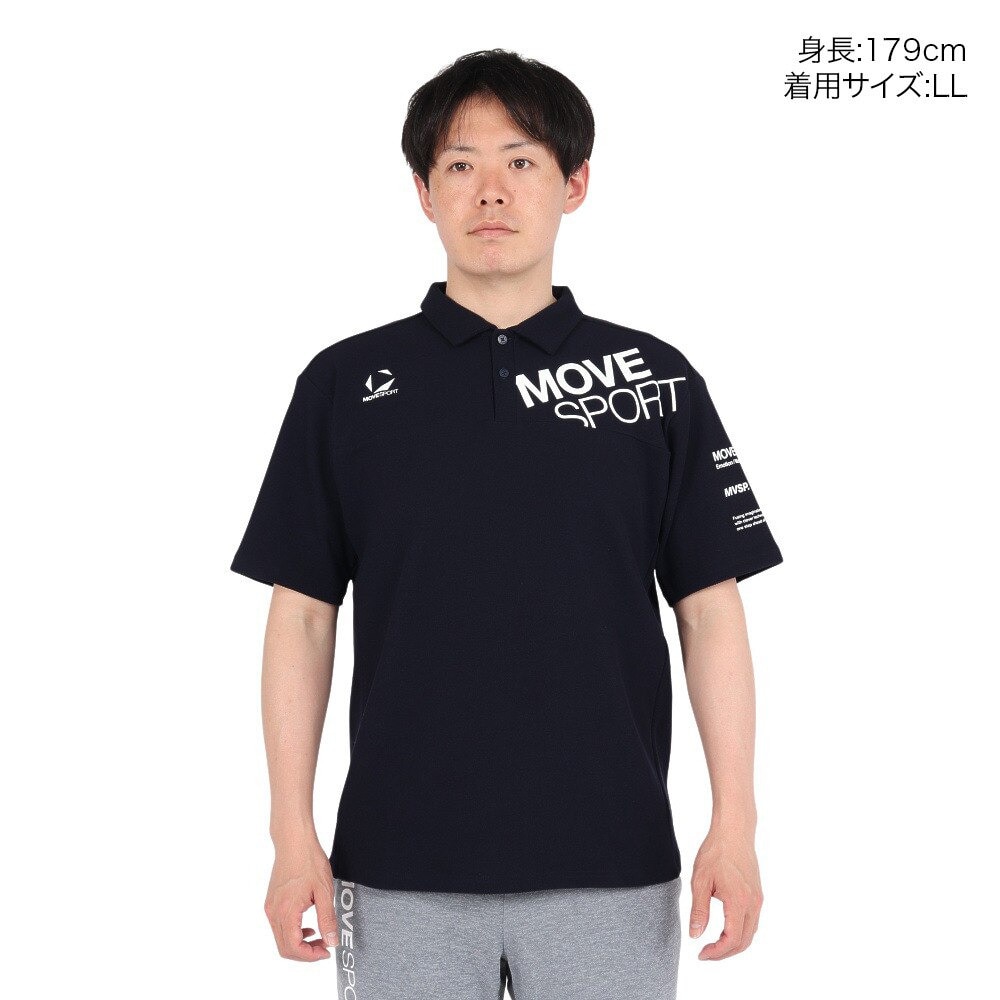 デサント（DESCENTE）（メンズ）SUNSCREEN 鬼鹿の子 ポロシャツ ST5SHS03M NV00