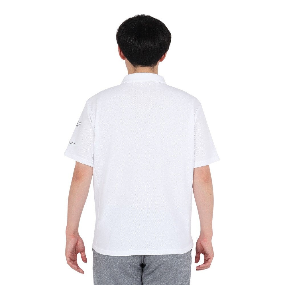 デサント（DESCENTE）（メンズ）SUNSCREEN 鬼鹿の子 ポロシャツ ST5SHS03M WH00