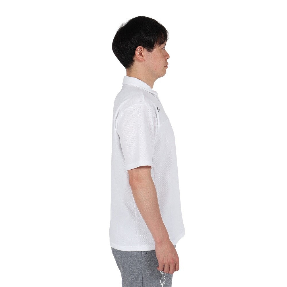 デサント（DESCENTE）（メンズ）SUNSCREEN 鬼鹿の子 ポロシャツ ST5SHS03M WH00
