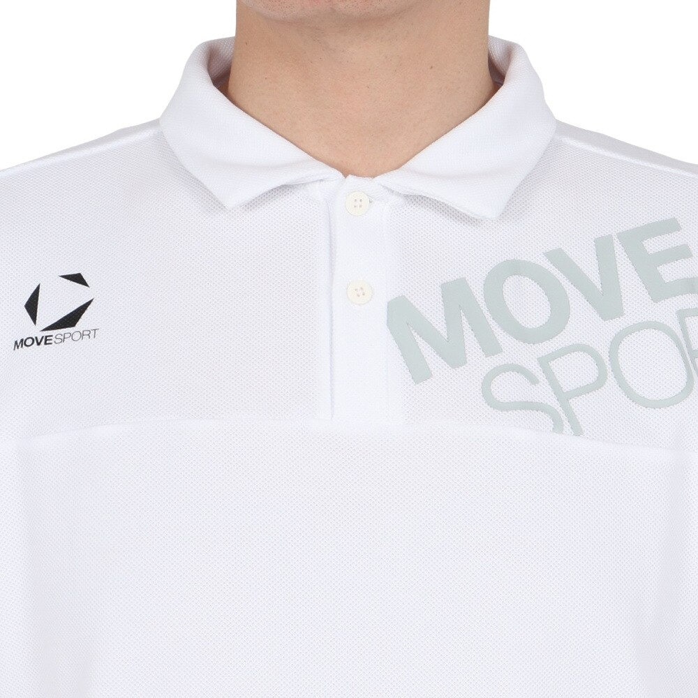 デサント（DESCENTE）（メンズ）SUNSCREEN 鬼鹿の子 ポロシャツ ST5SHS03M WH00