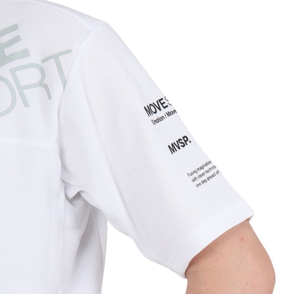 デサント（DESCENTE）（メンズ）SUNSCREEN 鬼鹿の子 ポロシャツ ST5SHS03M WH00