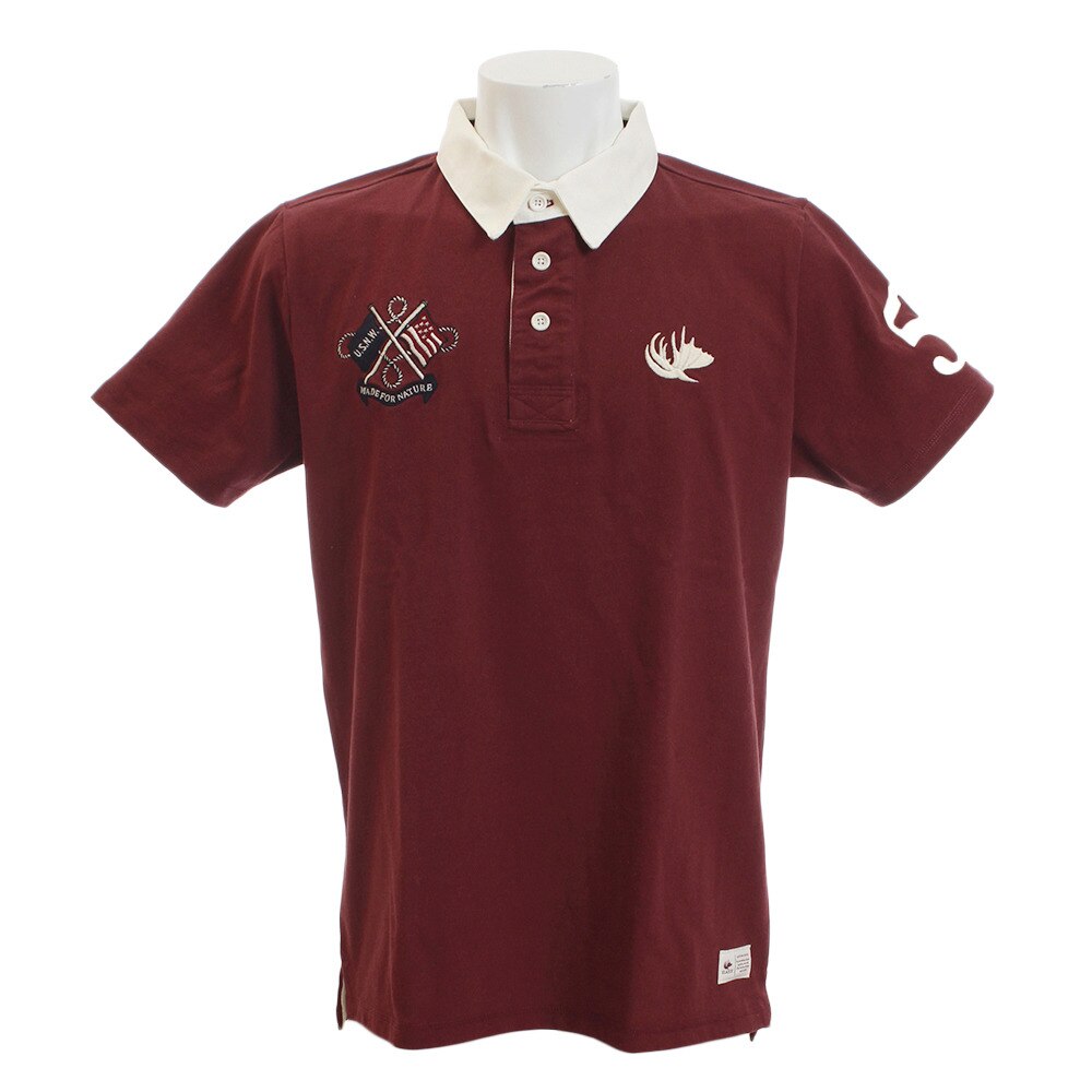  Tシャツ メンズ 半袖ラガーシャツ EMBLEM 863EK9CD9402WIN オンライン価格