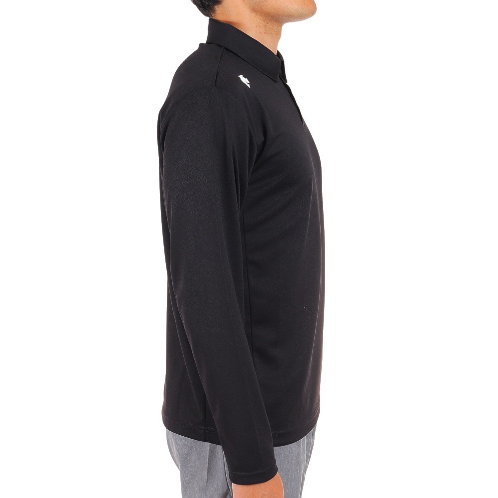 デサント（DESCENTE）（メンズ）長袖ポロシャツ メンズ 黒 DX-C2362XB BK