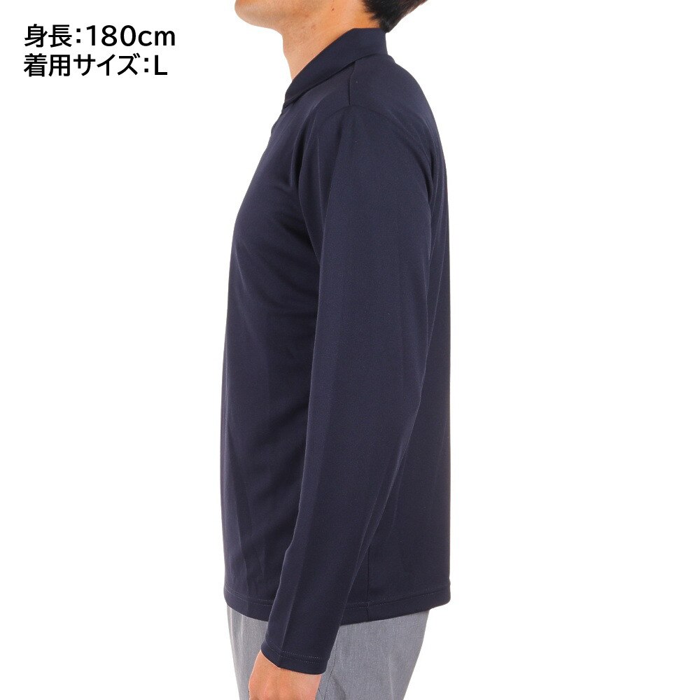 デサント（DESCENTE）（メンズ）長袖ポロシャツ メンズ ワンポイント DX-C2387XB NV