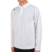 デサント(DESCENTE)(メンズ)長袖ポロシャツ メンズ 白 ワンポイント DX-C2387XB WH