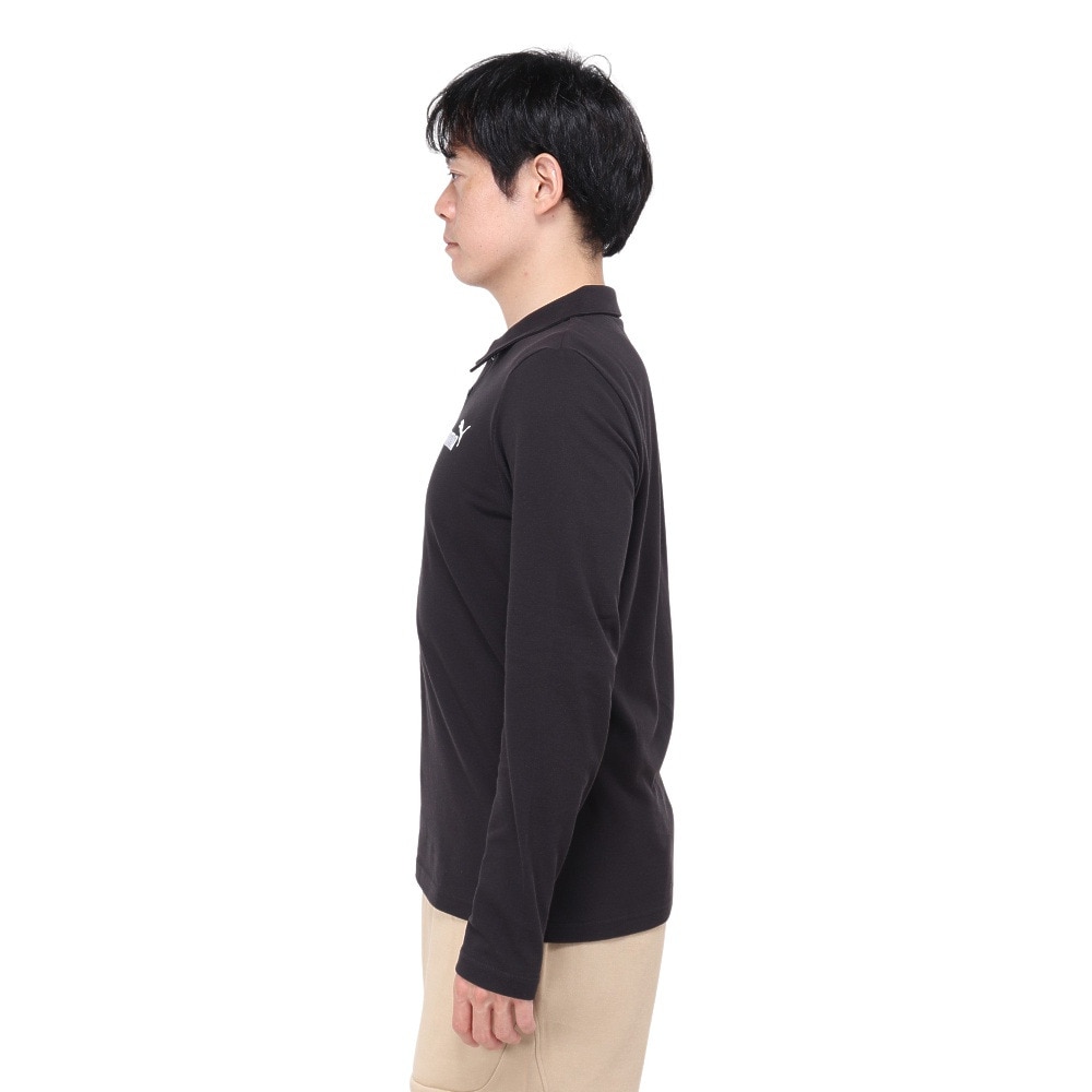 プーマ（PUMA）（メンズ）ESS 長袖ポロシャツ 684817 01 BLK