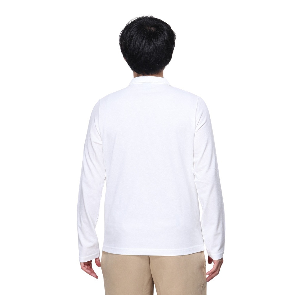 プーマ（PUMA）（メンズ）ESS 長袖ポロシャツ 684817 02 WHT