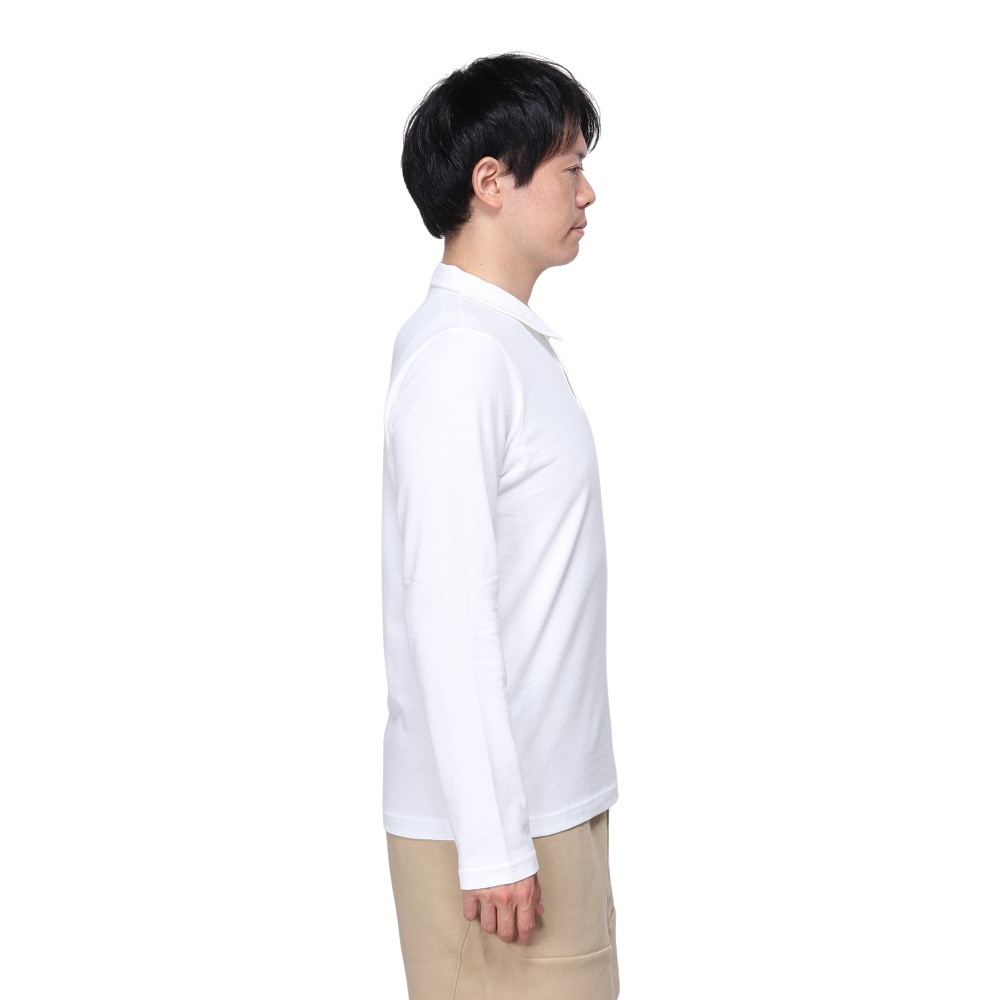 プーマ（PUMA）（メンズ）ESS 長袖ポロシャツ 684817 02 WHT