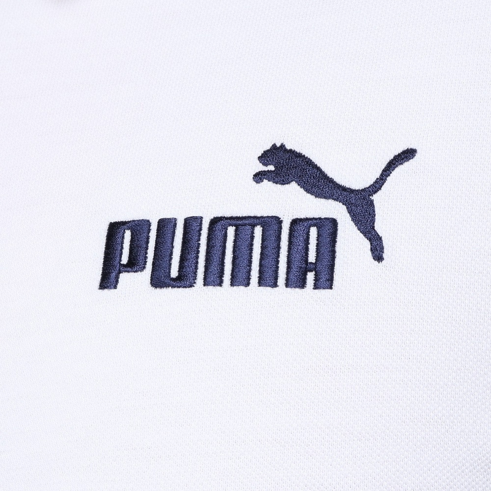 プーマ（PUMA）（メンズ）ESS 長袖ポロシャツ 684817 02 WHT