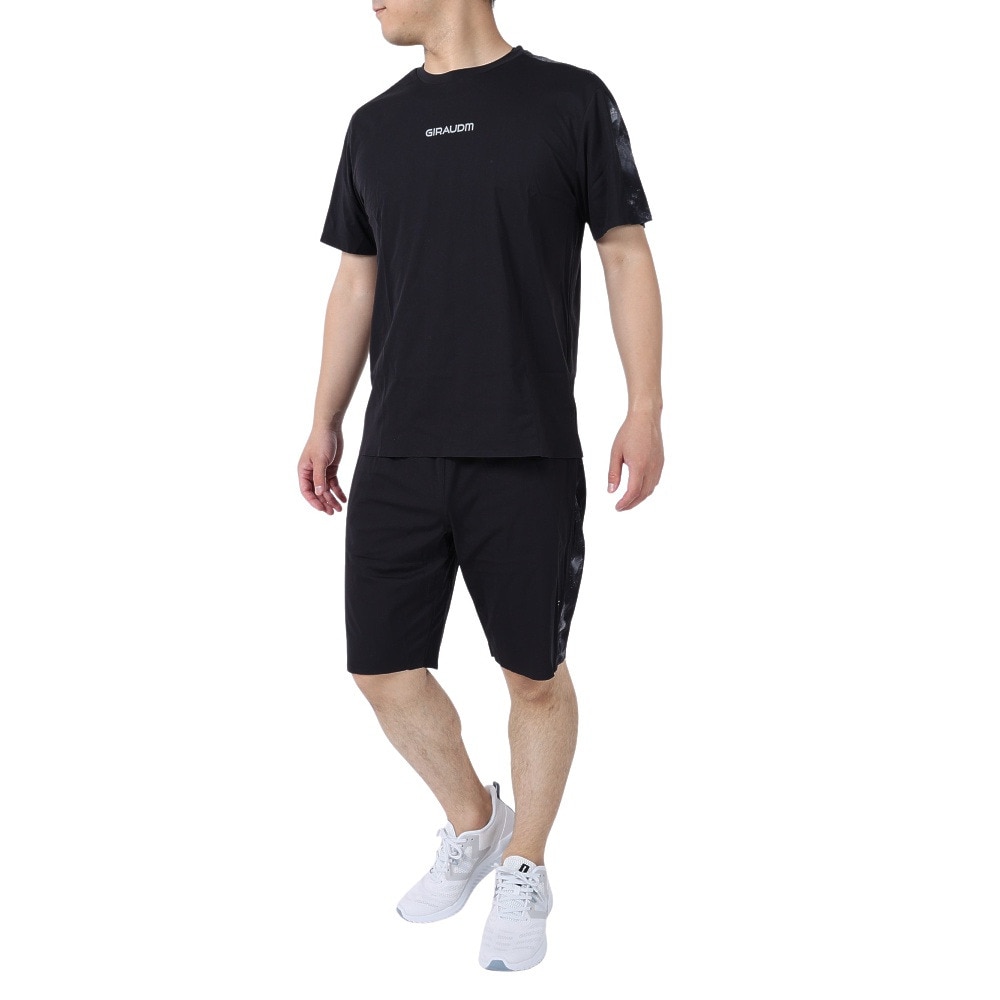 ジローム｜ドライ 吸汗速乾 UVカット テッククロス Tスーツ 863GM1SD6721 BLK Tシャツハーフパンツセット -  スポーツ用品はスーパースポーツゼビオ