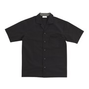 ルコック スポルティフ（le coq sportif）（メンズ）半袖シャツ メンズ SOLOドライタッチ オープンシャツ QMMTJA65XB BK
