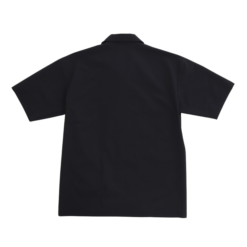 ルコックスポルティフ（lecoqsportif）（メンズ）半袖シャツ メンズ SOLOドライタッチ オープンシャツ QMMTJA65XB NV