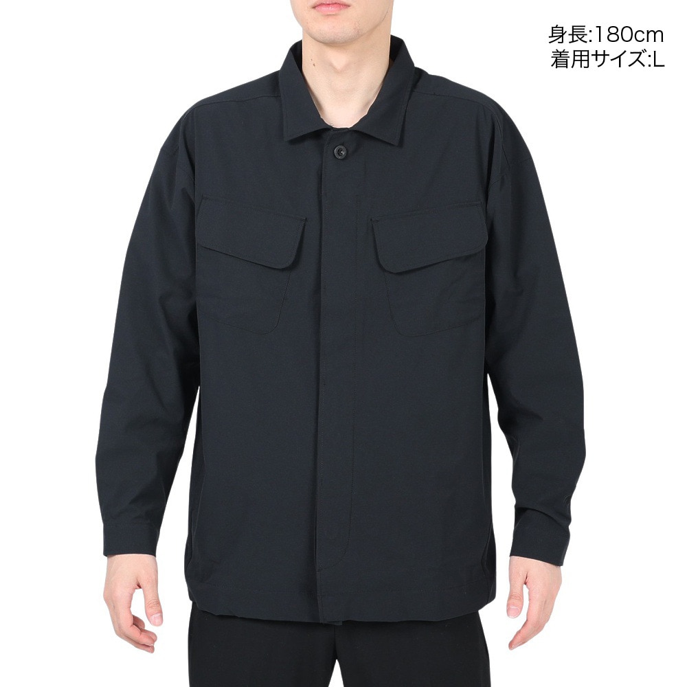 ルコックスポルティフ（lecoqsportif）（メンズ）シャツジャケット QMMVJC20XB BK