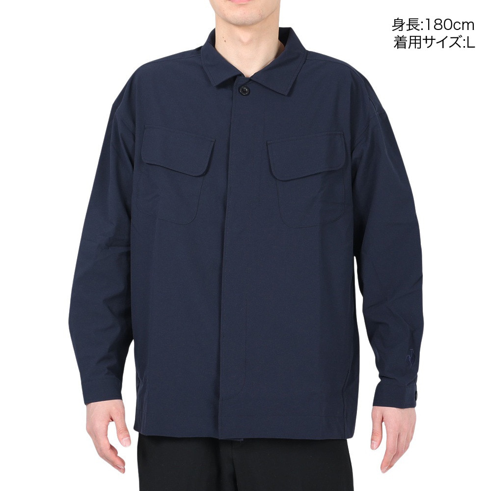 ルコックスポルティフ（lecoqsportif）（メンズ）シャツジャケット QMMVJC20XB NV