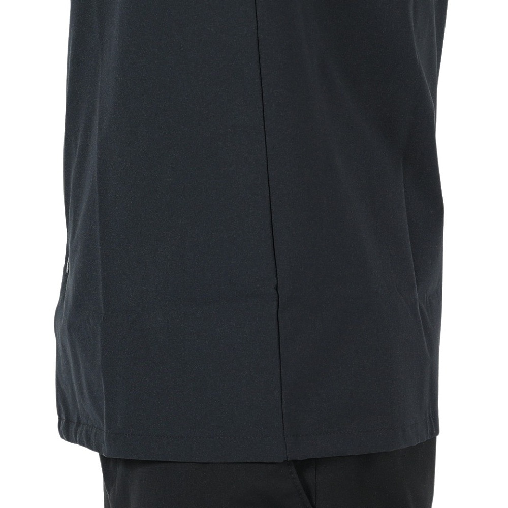 ルコックスポルティフ（lecoqsportif）（メンズ）半袖Tシャツ メンズ グランデイズ オープンカラーシャツ QMMVJA50XB BK