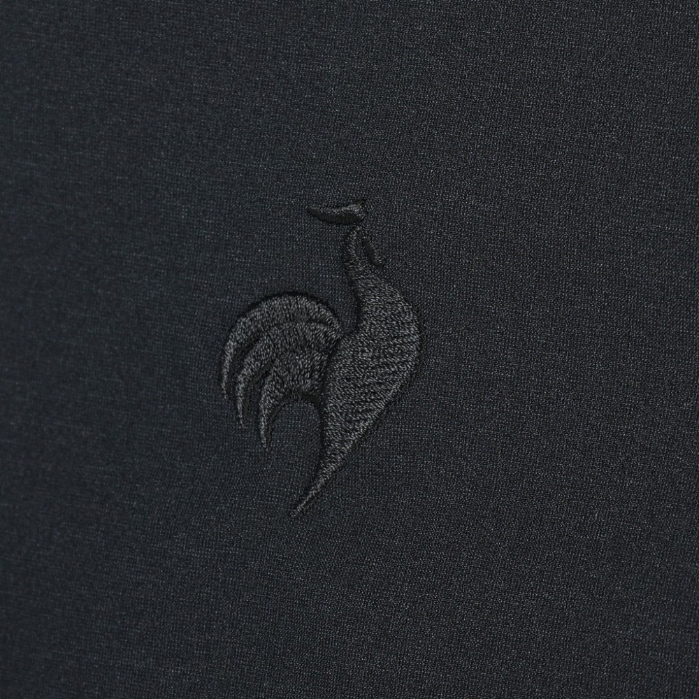 ルコックスポルティフ（lecoqsportif）（メンズ）半袖Tシャツ メンズ グランデイズ オープンカラーシャツ QMMVJA50XB BK