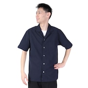 ルコックスポルティフ（lecoqsportif）（メンズ）半袖Tシャツ メンズ グランデイズ オープンカラーシャツ QMMVJA50XB NV