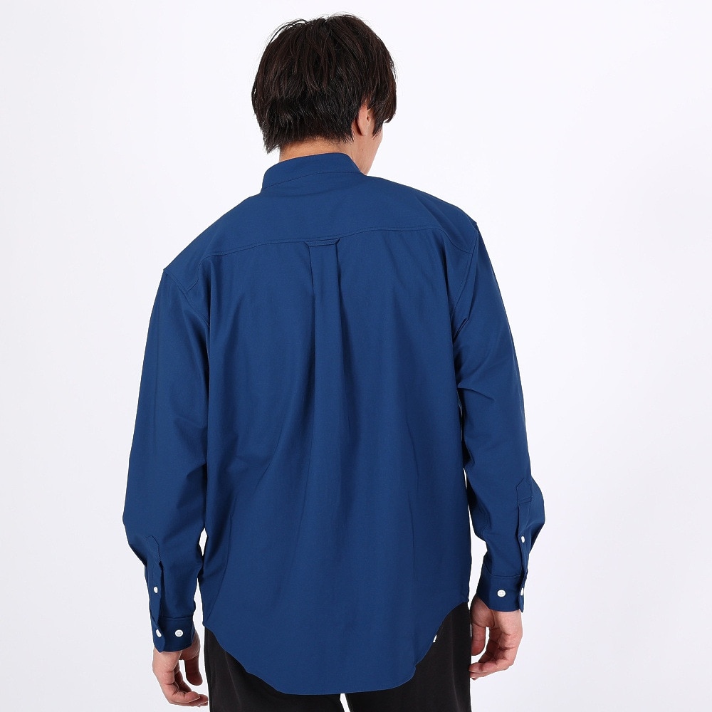 デサント（DESCENTE）（メンズ）ソフトストレッチバンドカラーシャツ DX-C2699XB NV