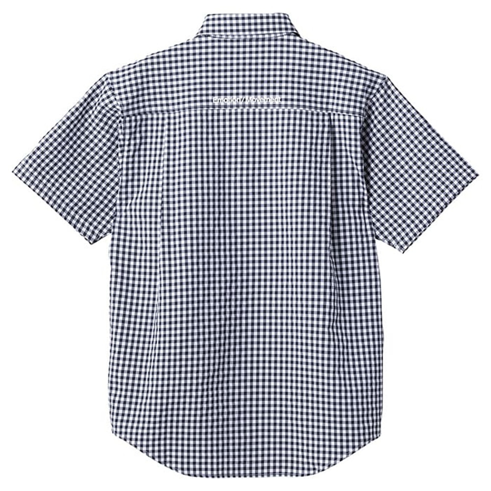 デサント（DESCENTE）（メンズ）半袖シャツ メンズ ギンガムチェック ボタンダウン DMMVJA64 NVWH