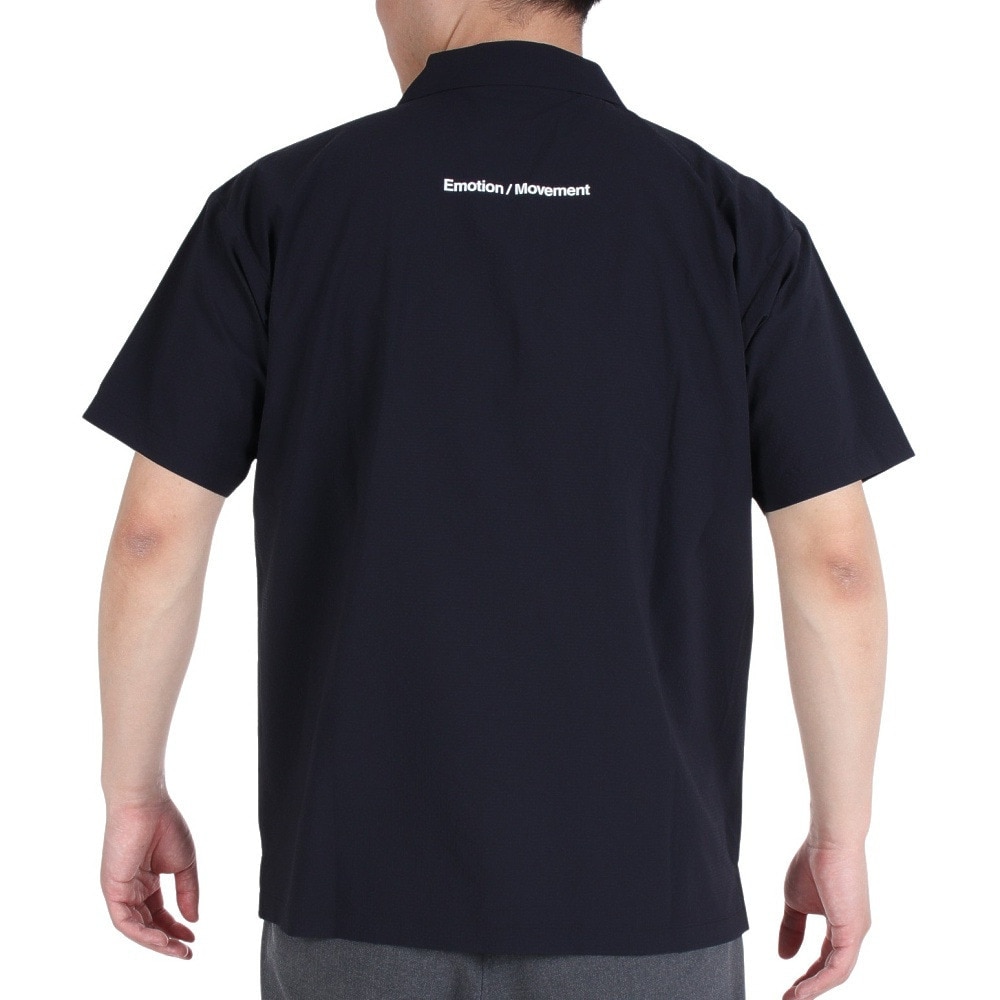 デサント（DESCENTE）（メンズ）半袖シャツ メンズ SEERSUCKER オープンカラーシャツ DMMVJA65 NV