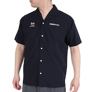 デサント（DESCENTE）（メンズ）半袖シャツ メンズ SEERSUCKER オープンカラーシャツ DMMVJA65 NV
