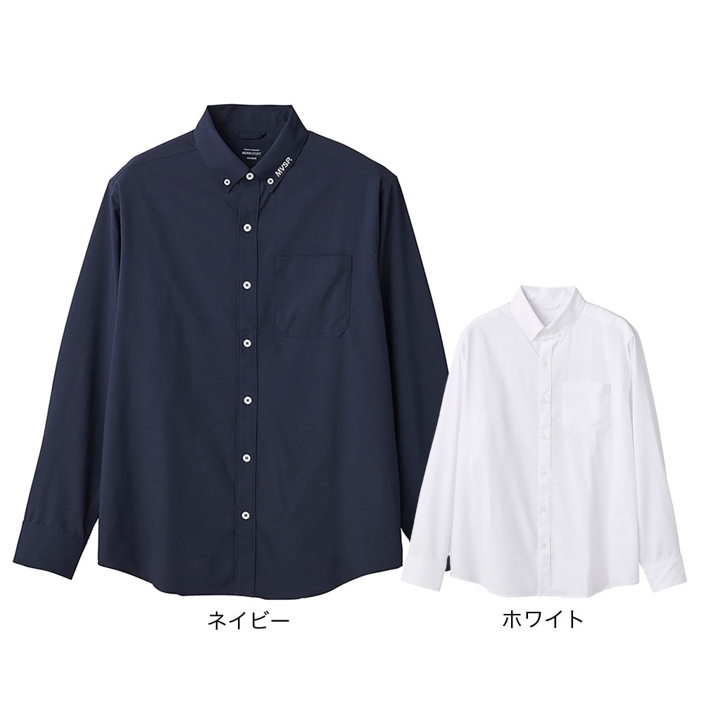 デサント（DESCENTE）（メンズ）長袖シャツ メンズ ボタンダウン DMMVJB62 NV