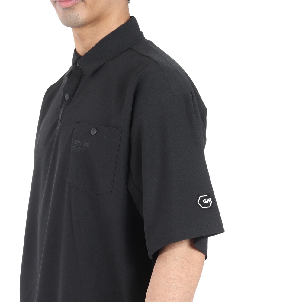 ジローム（GIRAUDM）（メンズ）絶耐撥水 UV WOVEN シャツ CT4S0072-TR863-GRSD BLK