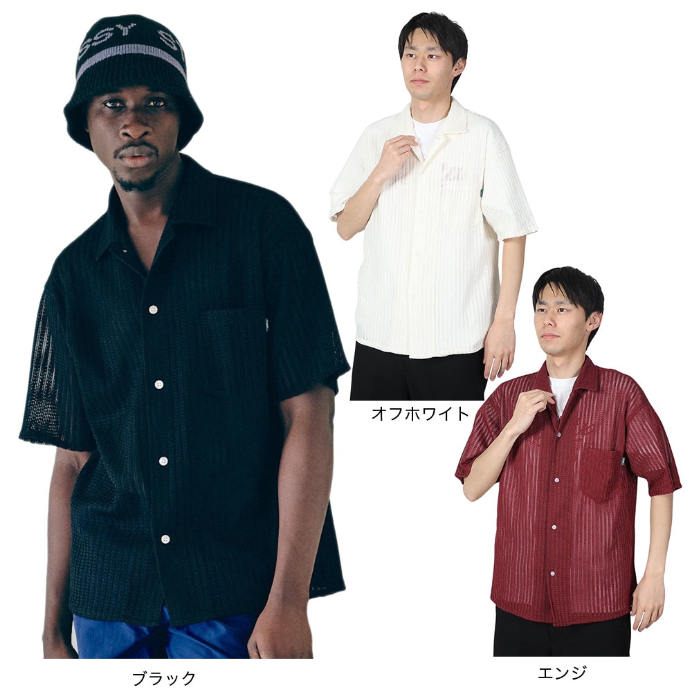 バクタ（BUKTA）（メンズ）シアー半袖シャツ BU2345802 39 WINE