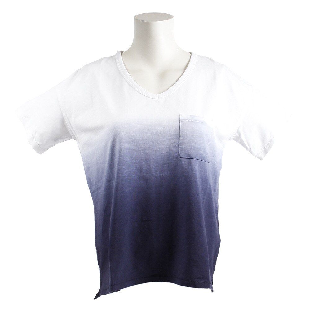  【ポイント15倍】【多少の傷汚れありの為大奉仕】半袖Tシャツ V-NECK gradation 864EK8UK5824NVY オンライン価格