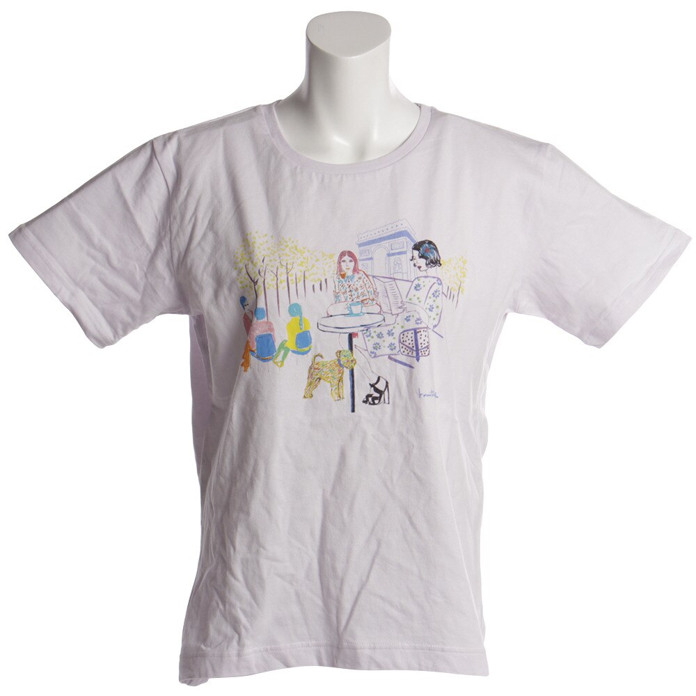  【多少の傷汚れありの為大奉仕】Tシャツ レディース 半袖 ORGABITS CAFE HU18SLT864511LVD