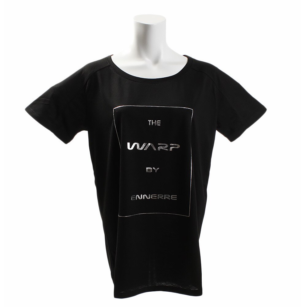  【多少の傷汚れありの為大奉仕】Tシャツ レディース 半袖 グラフィック Square WB37JA47 BLK オンライン価格
