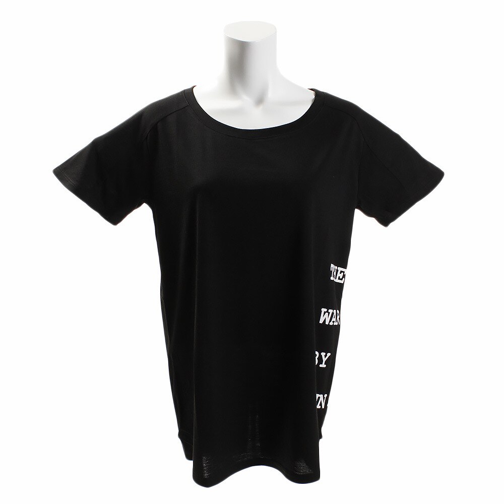  【多少の傷汚れありの為大奉仕】Tシャツ レディース 半袖 グラフィック WB37JA49 BLK