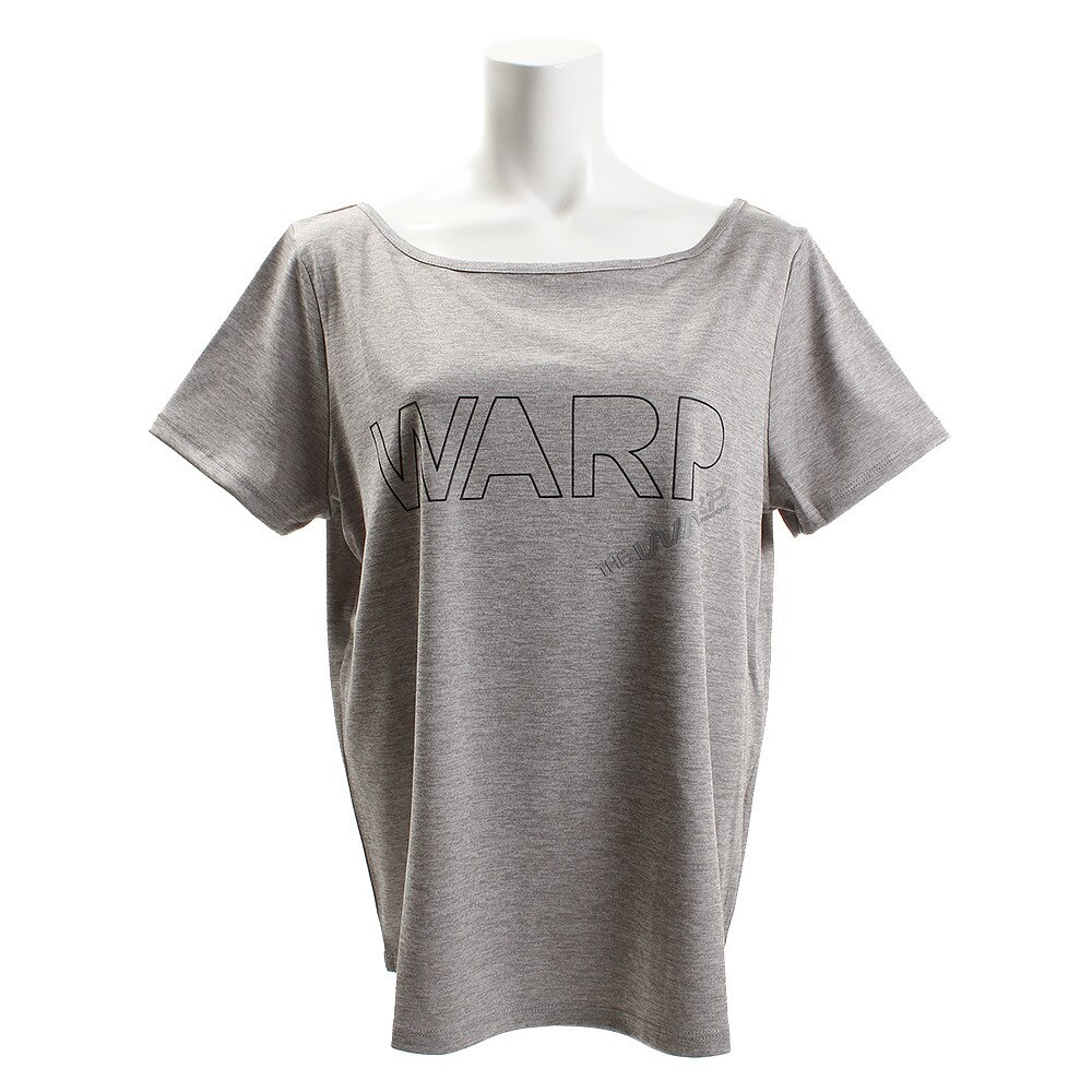  【多少の傷汚れありの為大奉仕】Tシャツ レディース 半袖 グラフィック WARP WB37JA51 GRY