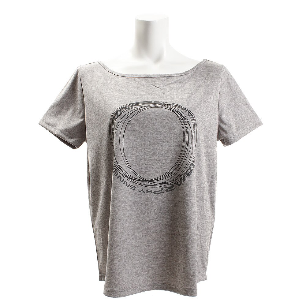  【多少の傷汚れありの為大奉仕】Tシャツ レディース 半袖 グラフィック Circle WB37JA52 GRY