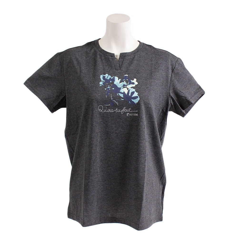  Tシャツ レディース 半袖 T/C キーネック HU19S03TC864913DGRY