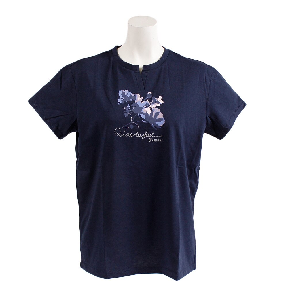  Tシャツ レディース 半袖 T/C キーネック HU19S03TC864913NVY